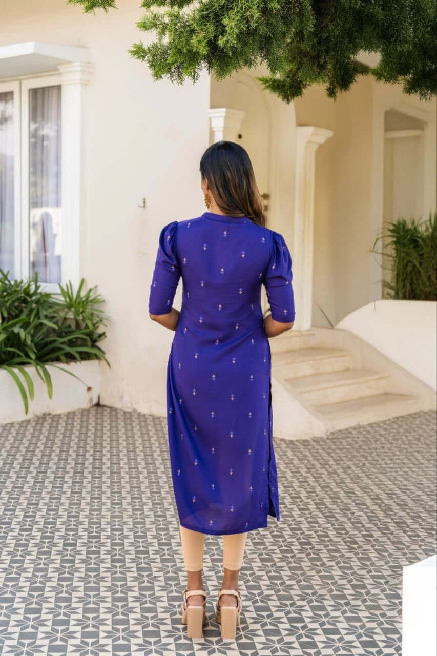 Blue Kurti Top for women
