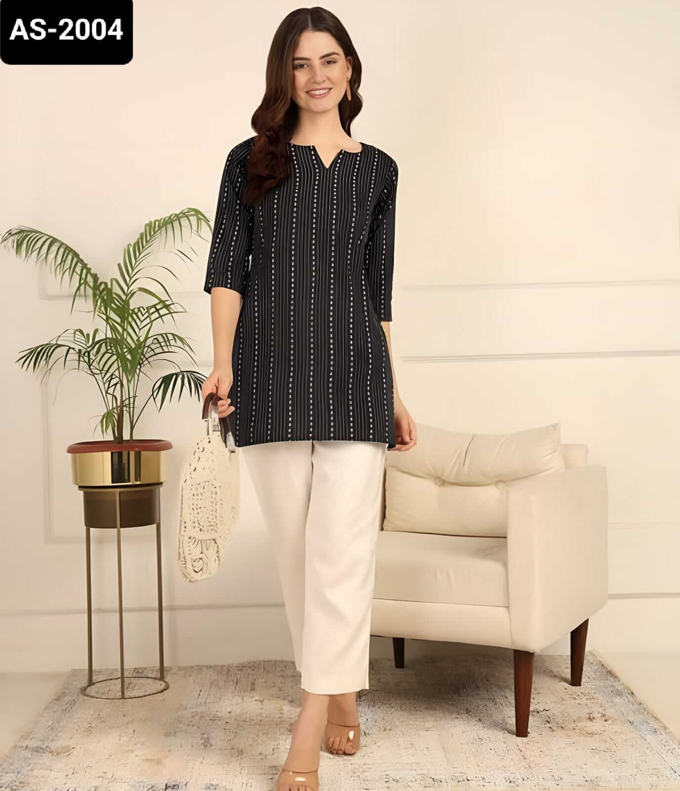 BLACK KURTI TOP l 50% OFF