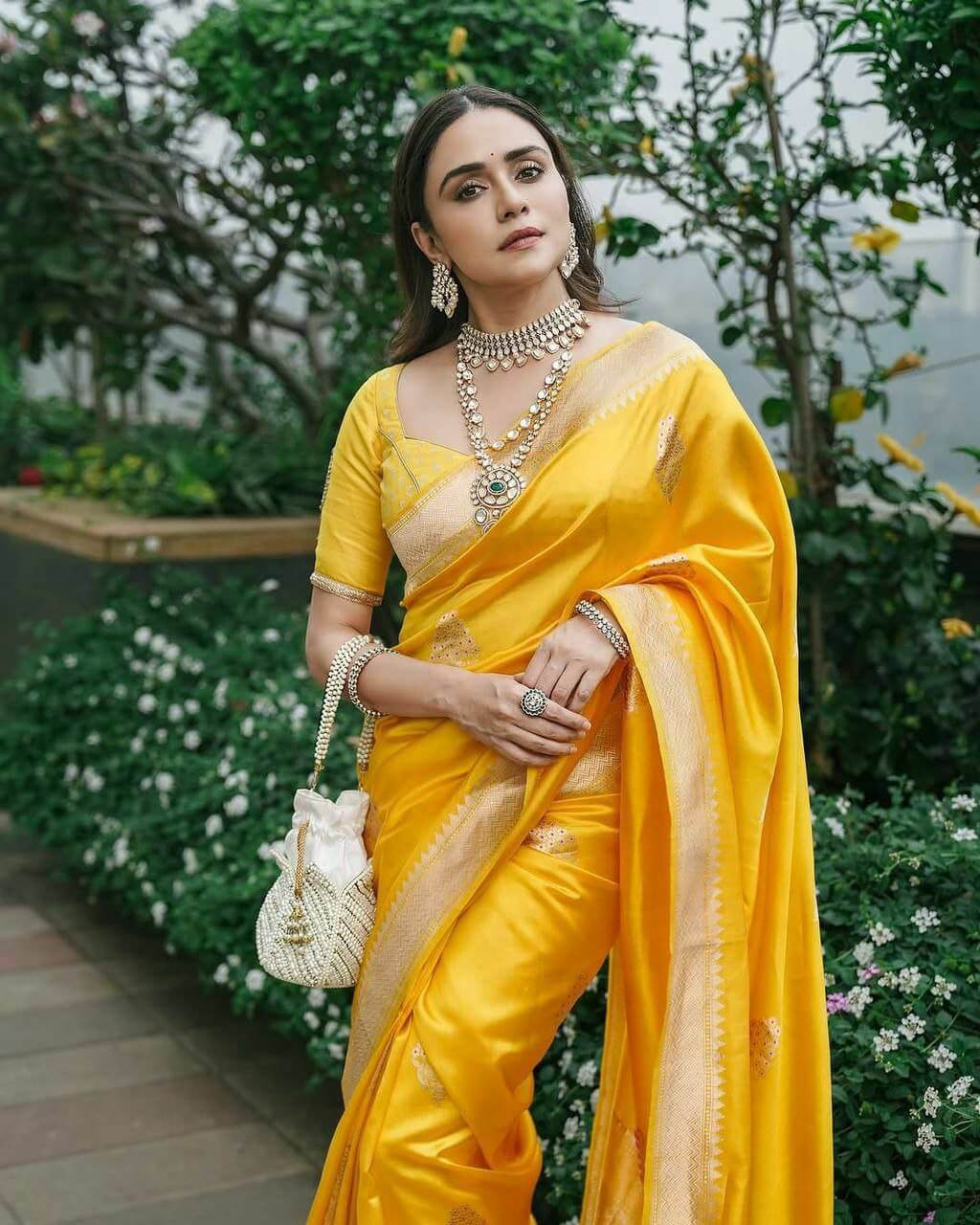 Soft Lichi Silk saree for women
