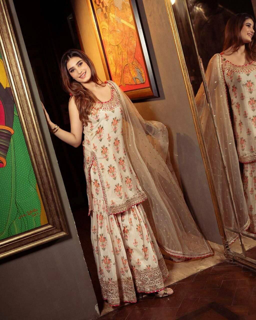 Pure chinon silk Sahara Suit for women