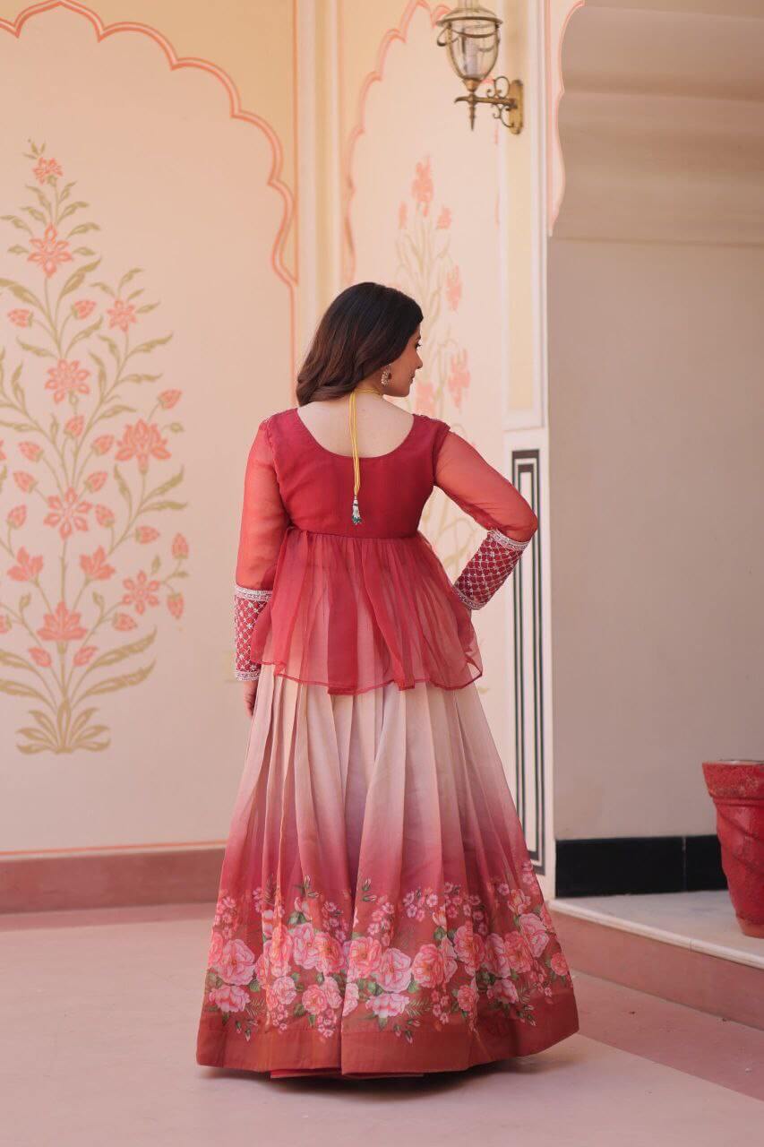 Lehenga with blouse 2 colors