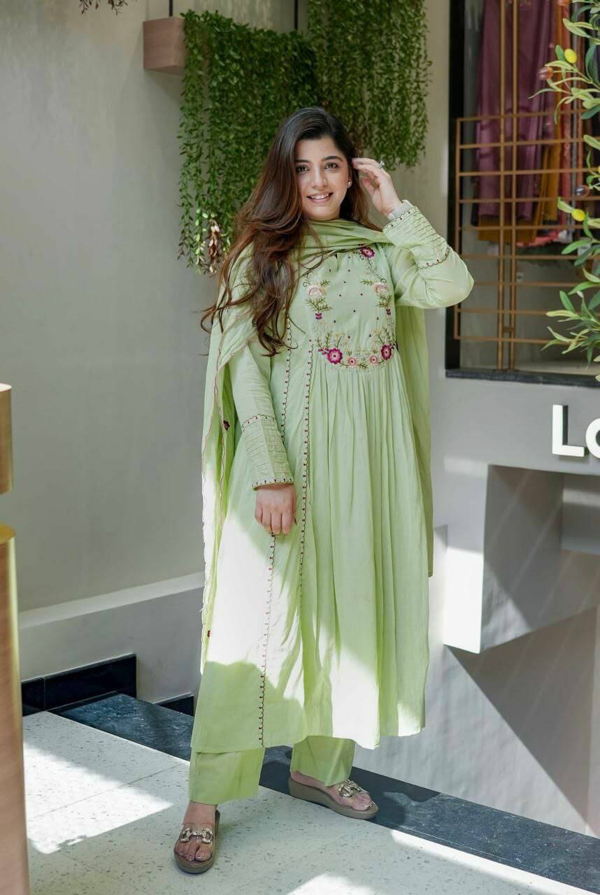 Silk Kurti set for women 2 Color