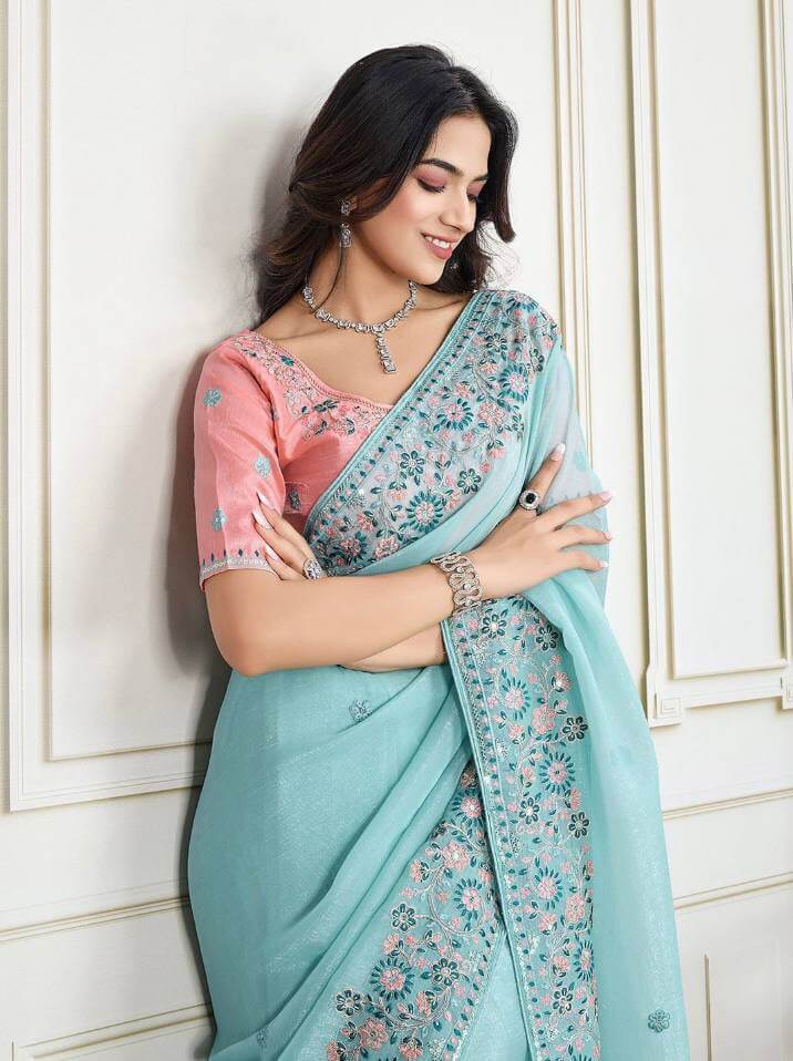 Beautiful Crunchy Silk saree for women