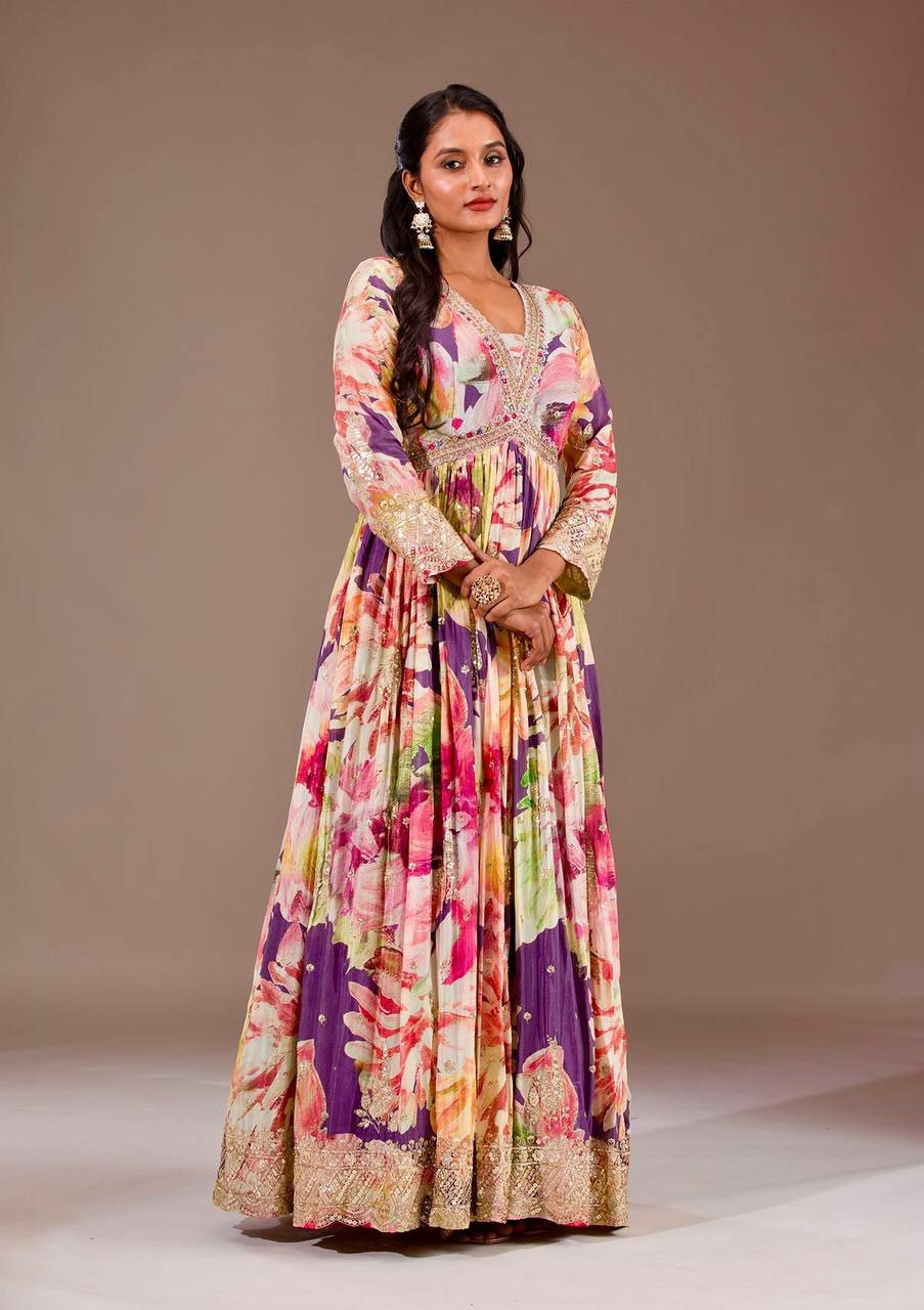 Beautiful Gown with dupatta for women