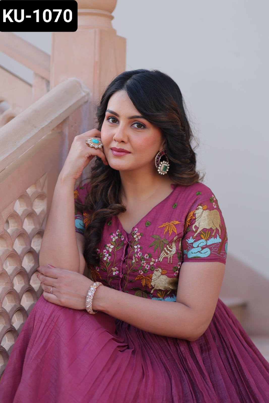 Premium Designer Readymade Koti-Gown
