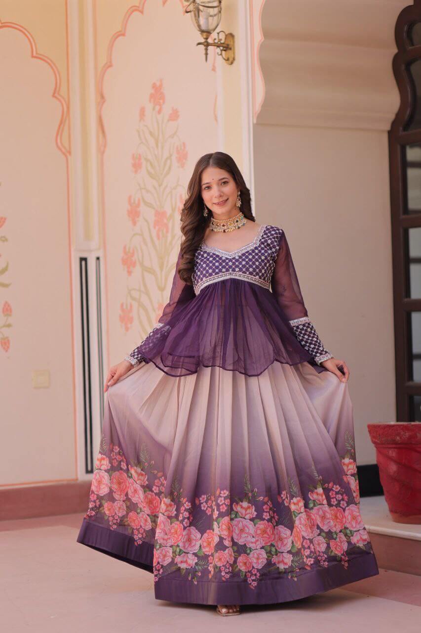 Lehenga with blouse 2 colors