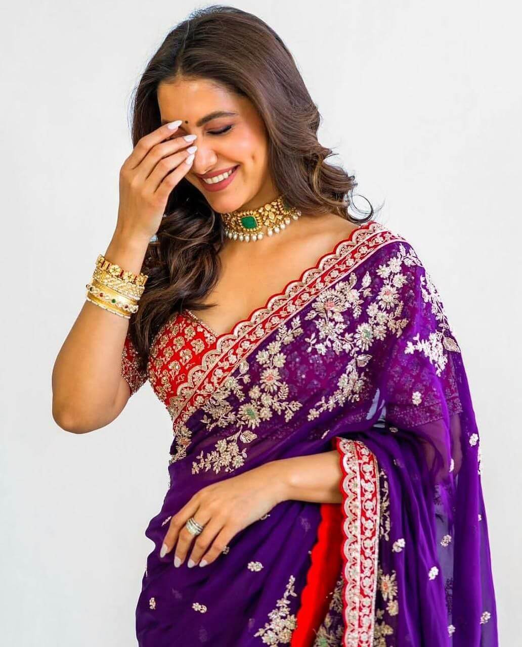 Soft Rangoli blooming silk saree for women