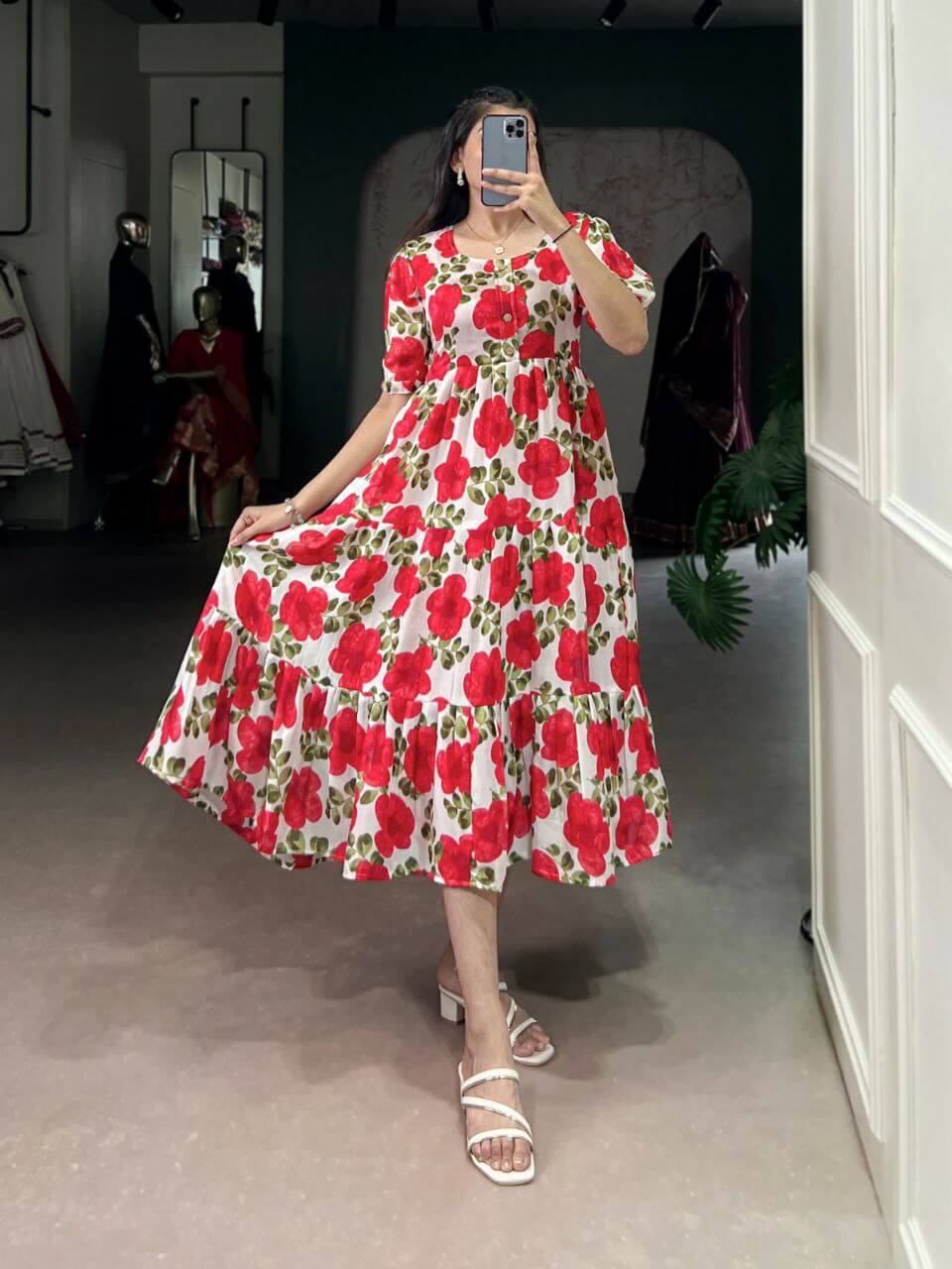 Frock gown for women 4 colors