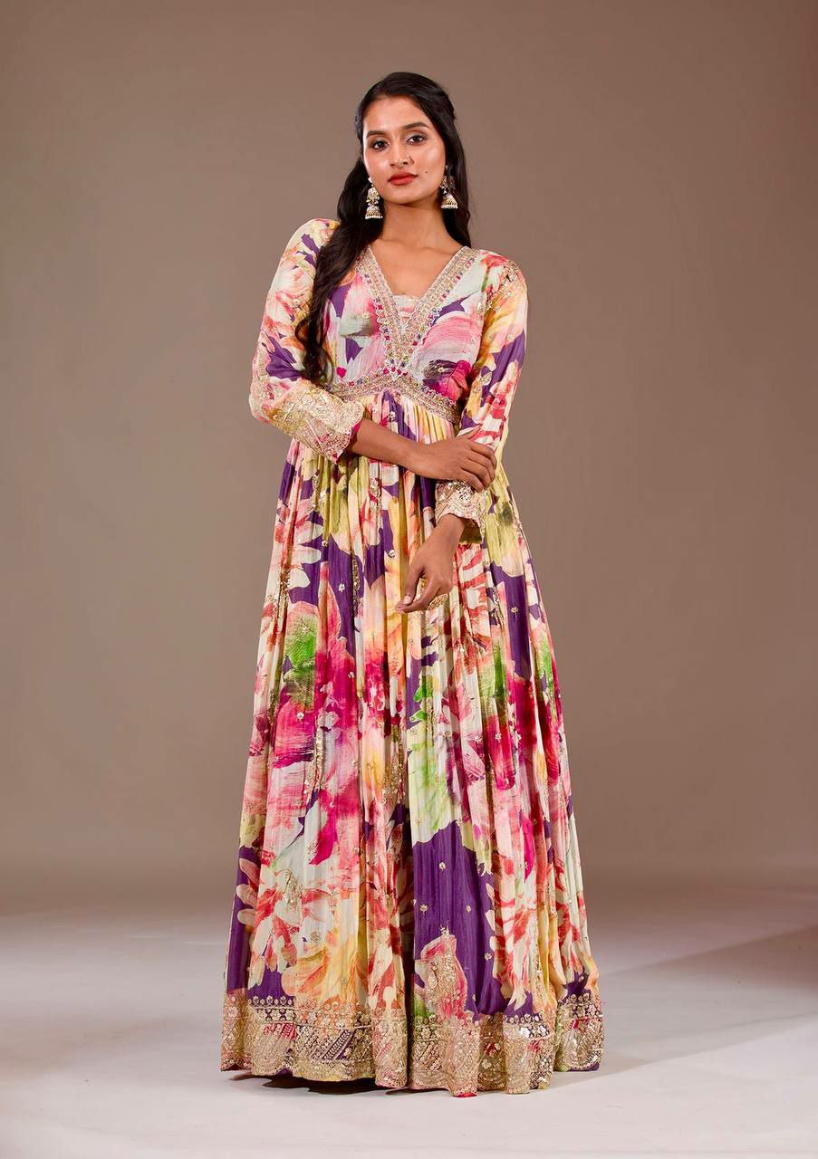 Beautiful Gown with dupatta for women