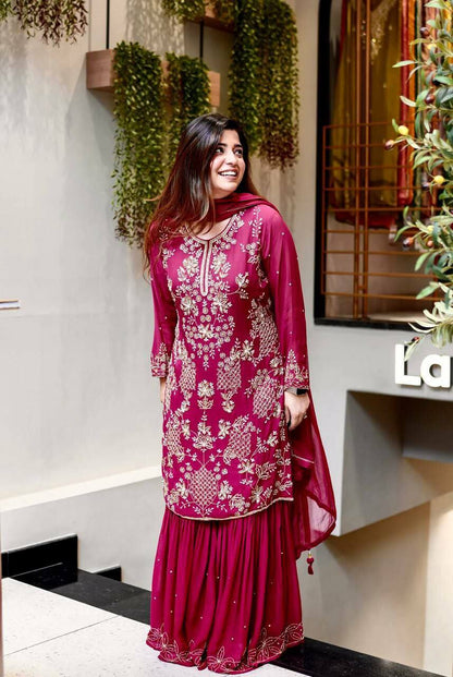 Beautiful Sharara Suit 2 Colour