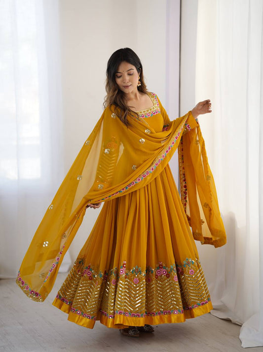 Yellow Kurti Set for Women