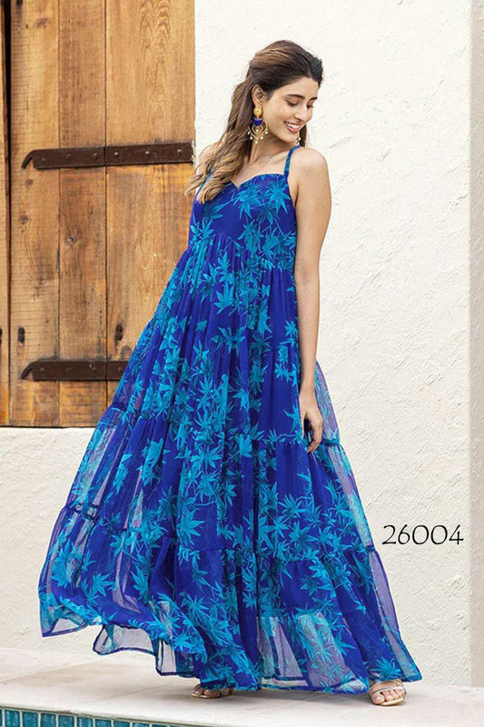 Women Floral Print Empire Dress