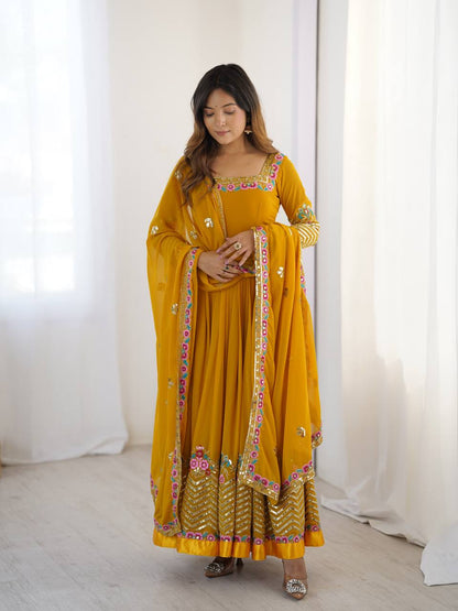 Yellow Kurti Set for Women