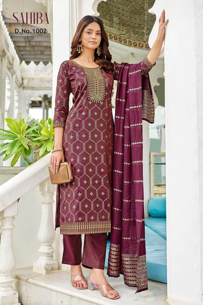 maroon kurti set for women kurti pant dupatta