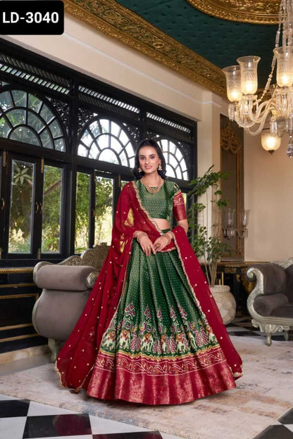 Kanchipuram Lehenga saree for women 3 colors