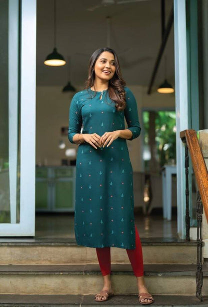 Green kurti Top for women