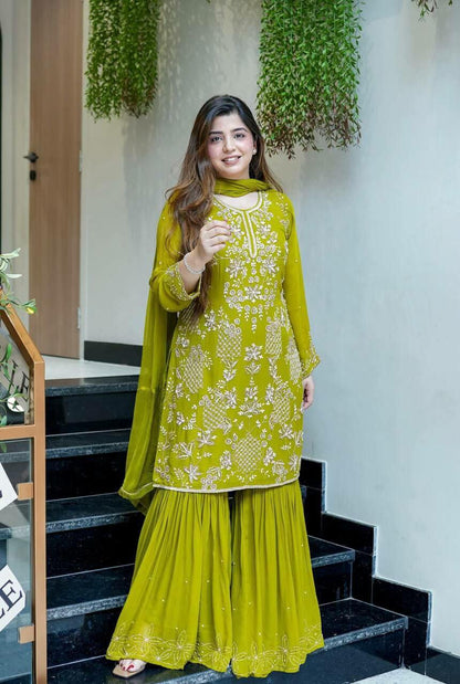 Beautiful Sharara Suit 2 Colour