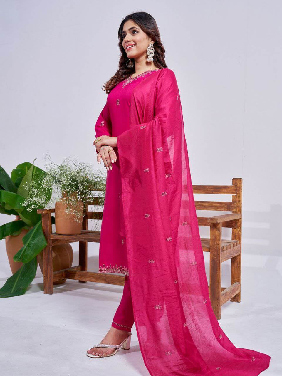 Rani pink Kurtis Set for Women