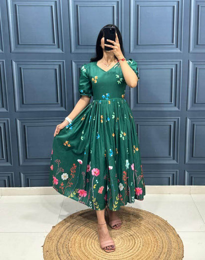 Muslin cotton gown for women