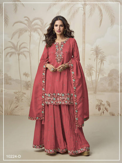 rose salwar set for women kurta salwar dupatta 