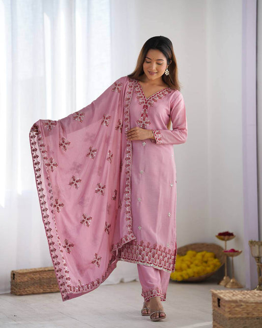 Silk Kurti Set for Women 3 colors