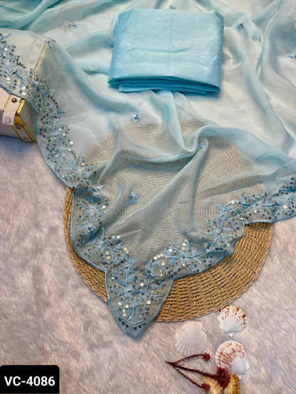 Soft Tabby saree 10 different colors