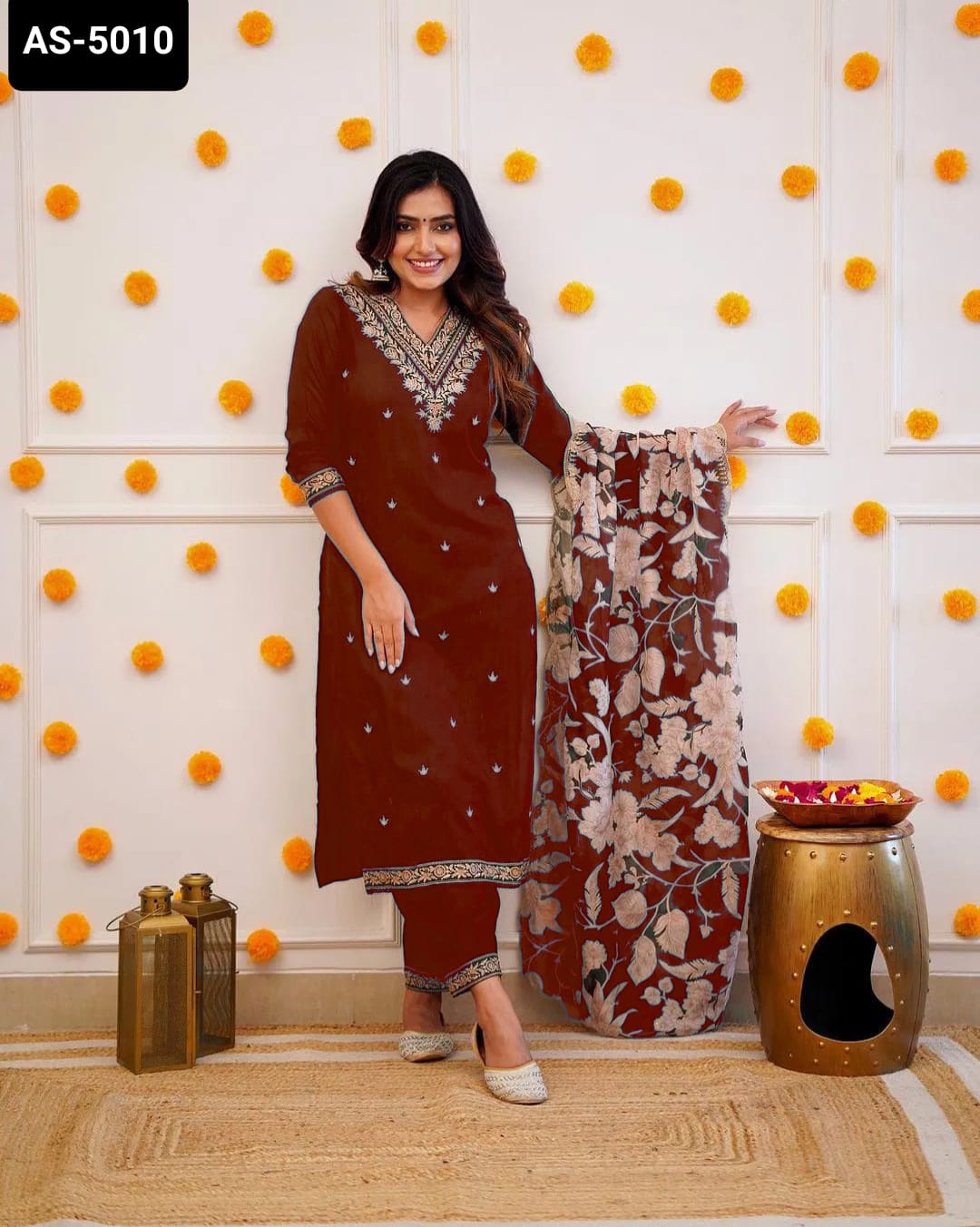 BROWN KURTI SET FOR WOMEN | 50%OFF | AJINKYA SHOP 
