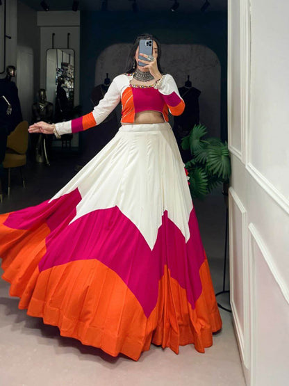 Pure Reyon Work Lehenga For Women