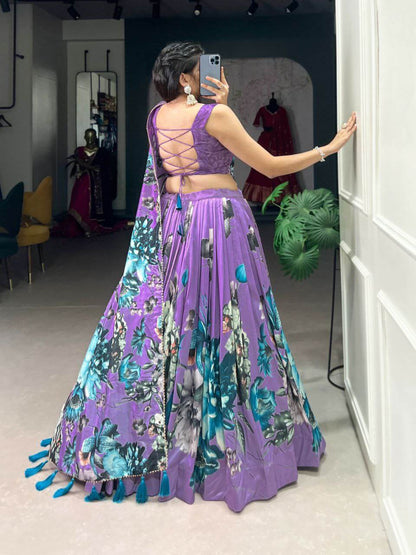 Beautiful Tasar Silk Lehenga For Women