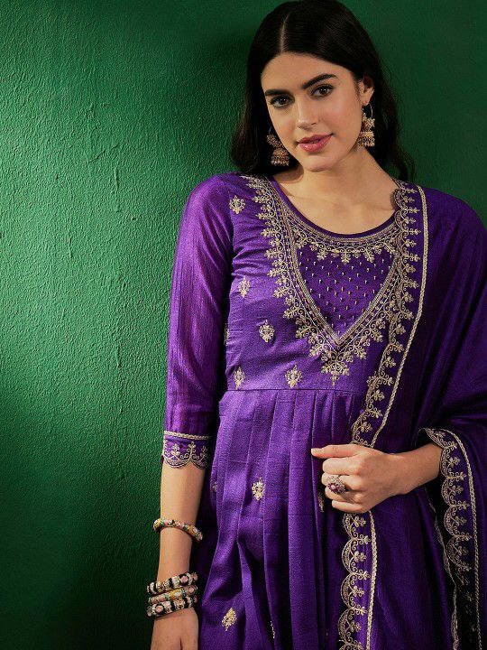 Silk Kurti Set For Women l Kurti Pant Dupatta  50% OFF l Ajinkya Shop