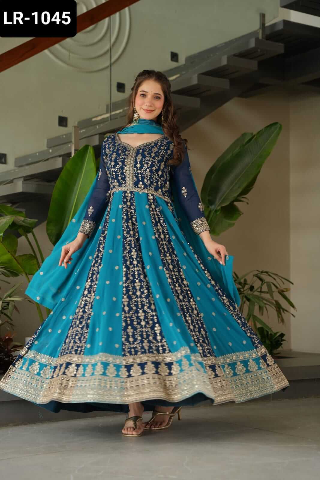 Blue Gown for women | Ajinkya shop