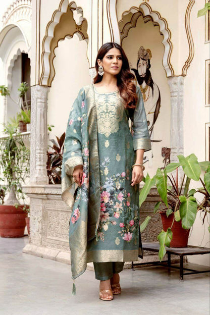 Pure Viscose Jacquard kurti set for women