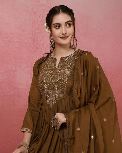 Viscose Chanderi Kurti Set For Women