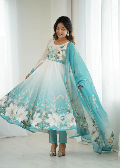 Pure Soft Silk Anarkali Suit For Women