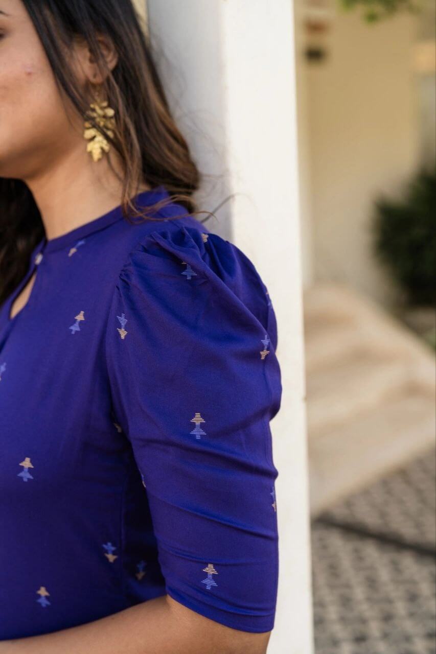 Blue Kurti Top for women