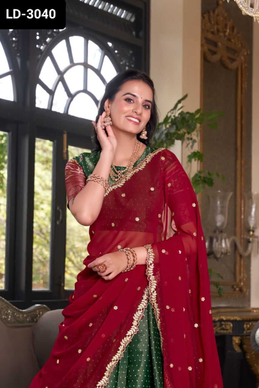 Kanchipuram Lehenga saree for women 3 colors