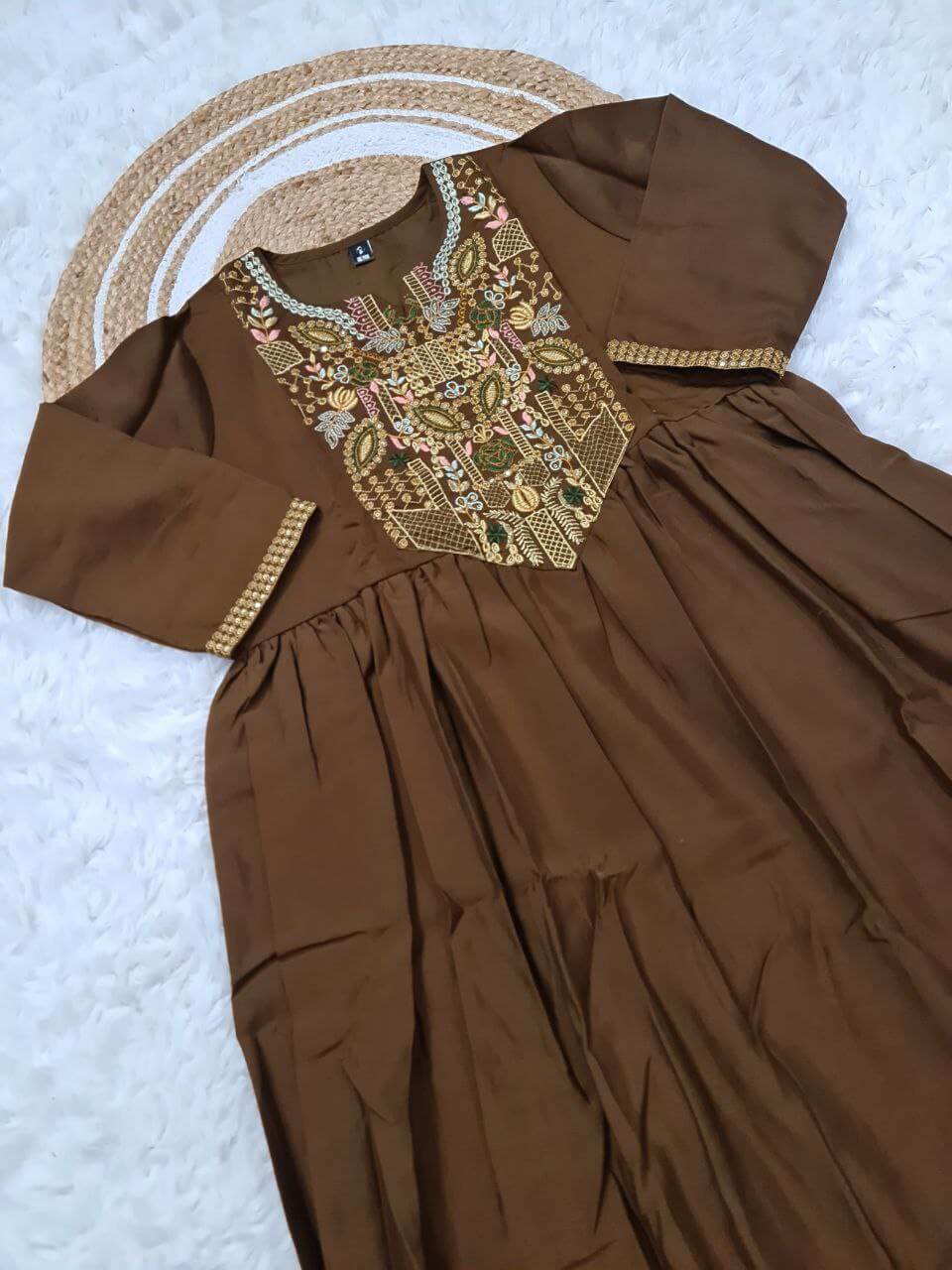 Viscose Chanderi Kurti Set For Women