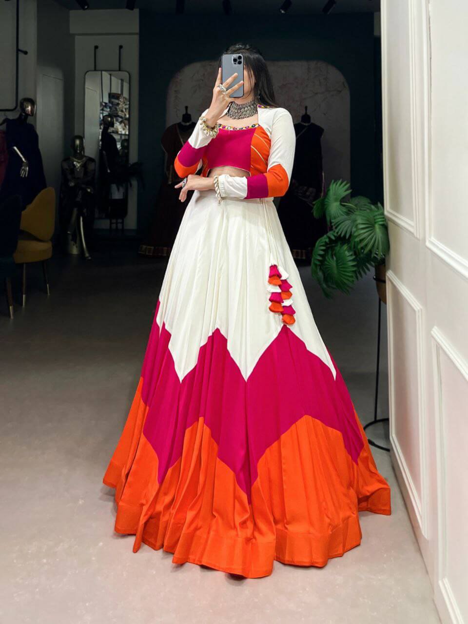 Pure Reyon Work Lehenga For Women