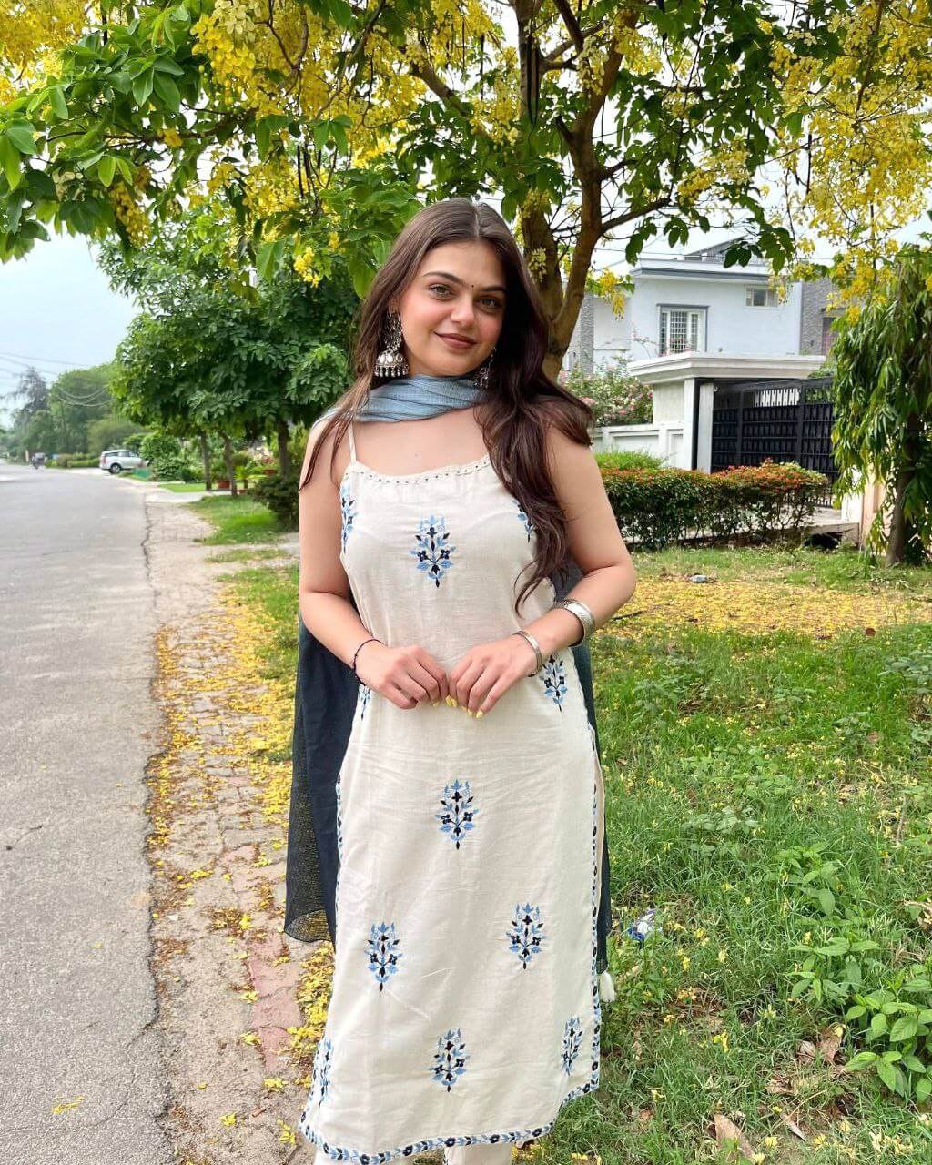 Pur Kora khadi Cotton dress Suit for women