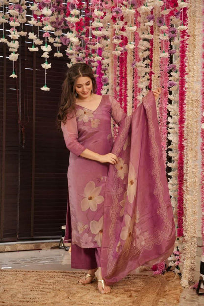 Pure Viscose Assam Silk Kurti Set