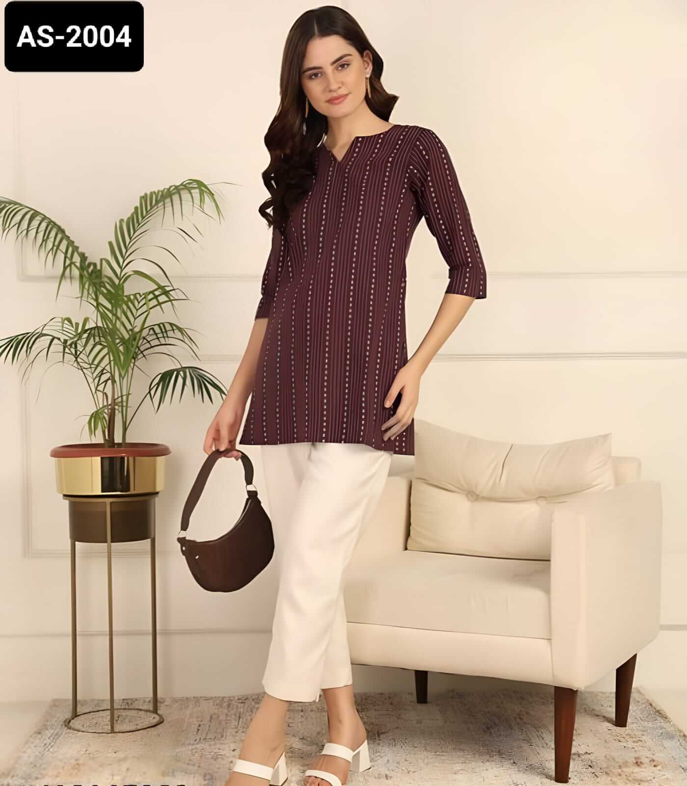 GRAY KURTI TOP FOR WOMWN l 50% OFF