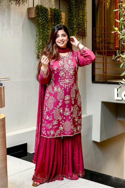 Beautiful Sharara Suit 2 Colour