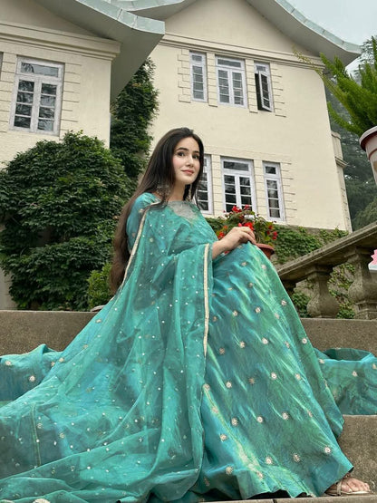 Silk Anarkali Suit For Women