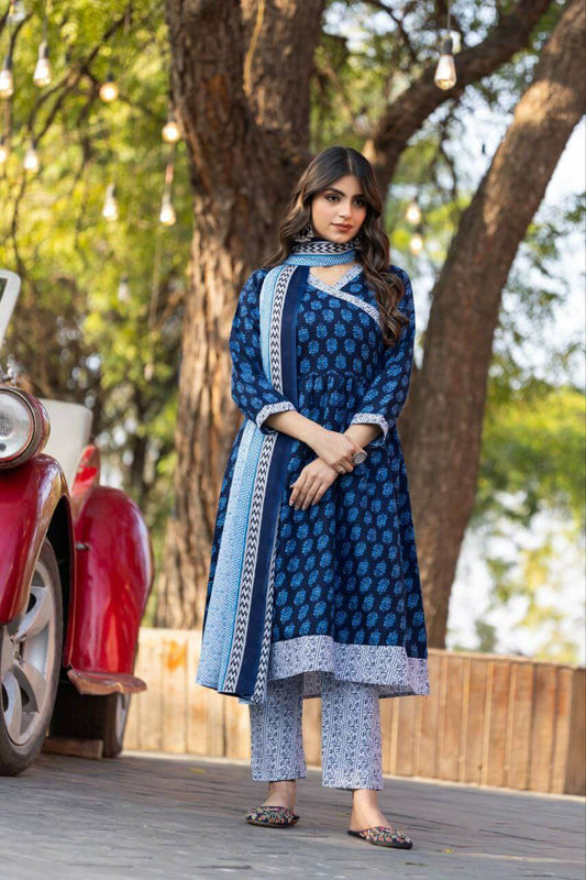Blue Kurti set for women