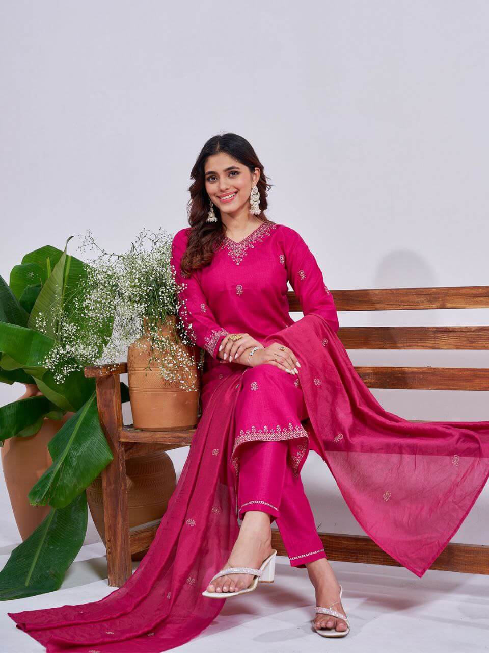 Rani pink Kurtis Set for Women
