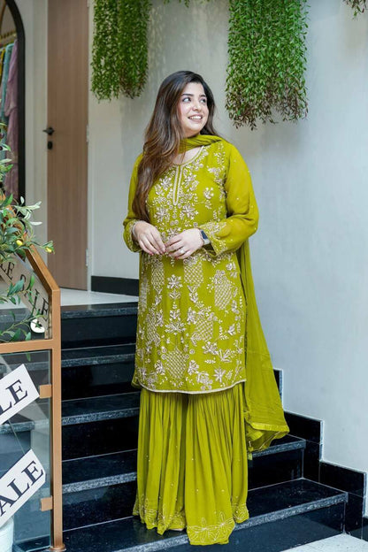 Beautiful Sharara Suit 2 Colour