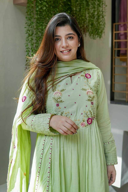 Silk Kurti set for women 2 Color