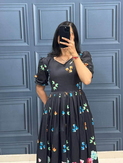 muslin cotton gown for women 3 colors