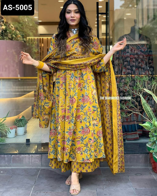 Heavy reyon Printed Kurti Set