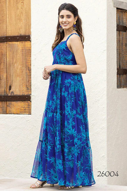 Women Floral Print Empire Dress